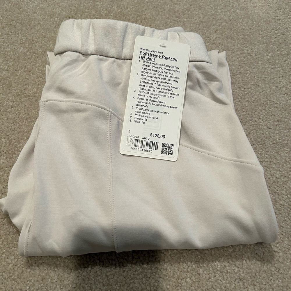 Lululemon softstreme relaxed high rise pants